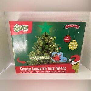 Grinch Animated Tree Topper with Lit Star